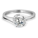 Round Diamond Unique Style Anniversary Ring for Women