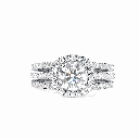 Round Diamond Halo Anniversary Ring for Women