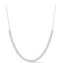 Tennis Necklace,  Round Cut Diamond Necklace, Pretty Tennis Necklace Gift, Gold Necklace Gift 4 Women, Luxury Gift