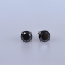Round Cut Diamond Solitaire Stud Earring For Women