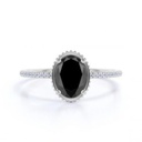 Oval Shape Diamond Engagement Ring for Women