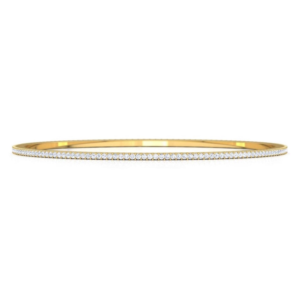 Round Diamond Unique Bangle For Women