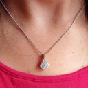  Round Cut Diamond Necklace For Women