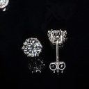 Round Diamond Solitaire Unique Stud Earrings For Women