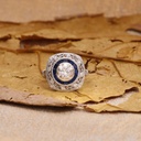 Round Diamond Unique Style Engagement Ring for Women