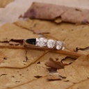 Round Diamond Half Eternity Band For Women