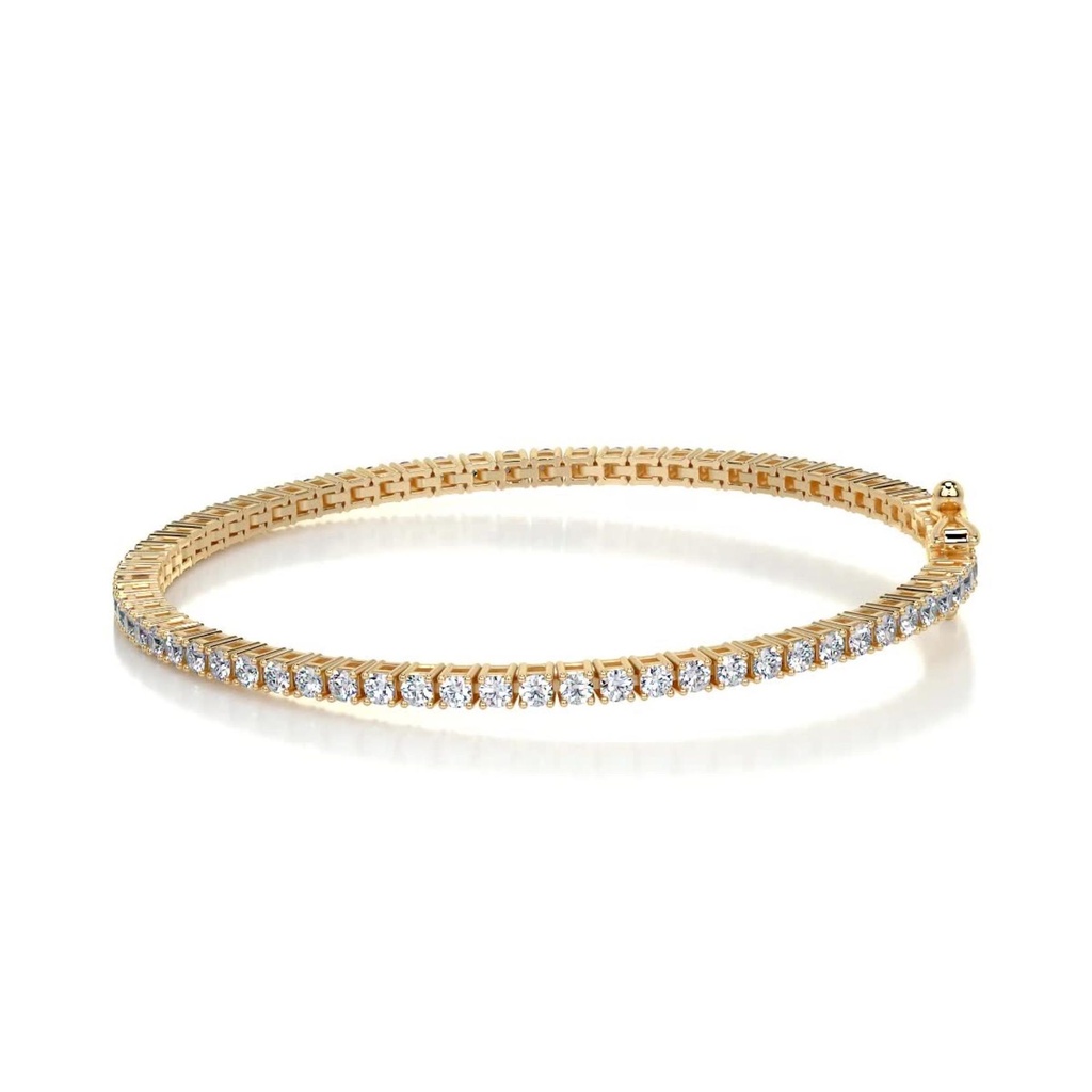Round Cut Diamond Tennis Bracelet For Women