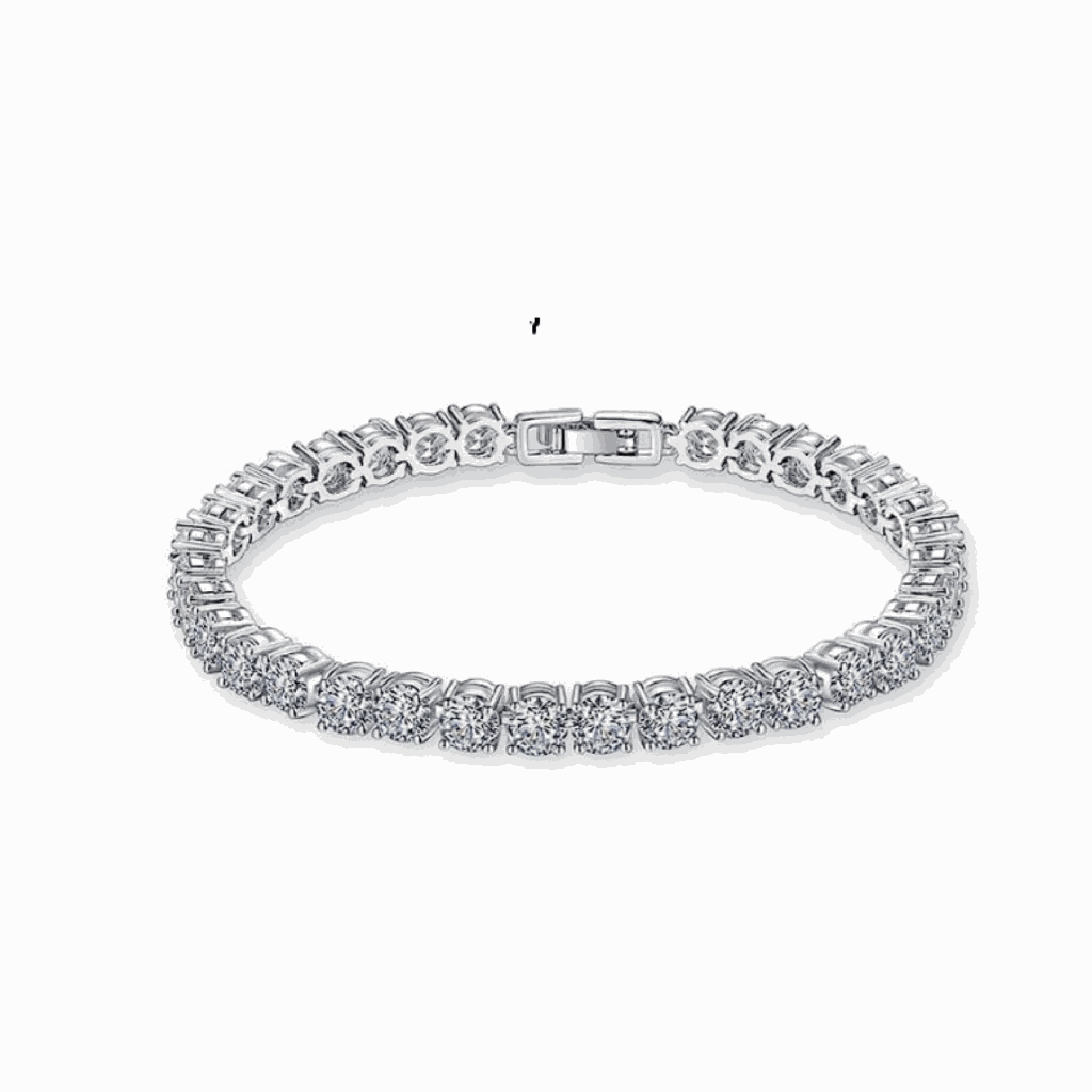 7.00 mm Round Cut Diamond Tennis Bracelet For Women