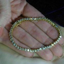 3.50 MM Round Cut 2 Prong Setting Tennis Bracelet For Women