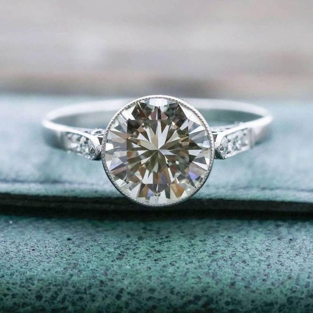  Round Cut Vintage Engagement Ring For Women