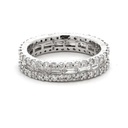 Baguette And Round Cut Eternity Band For Women