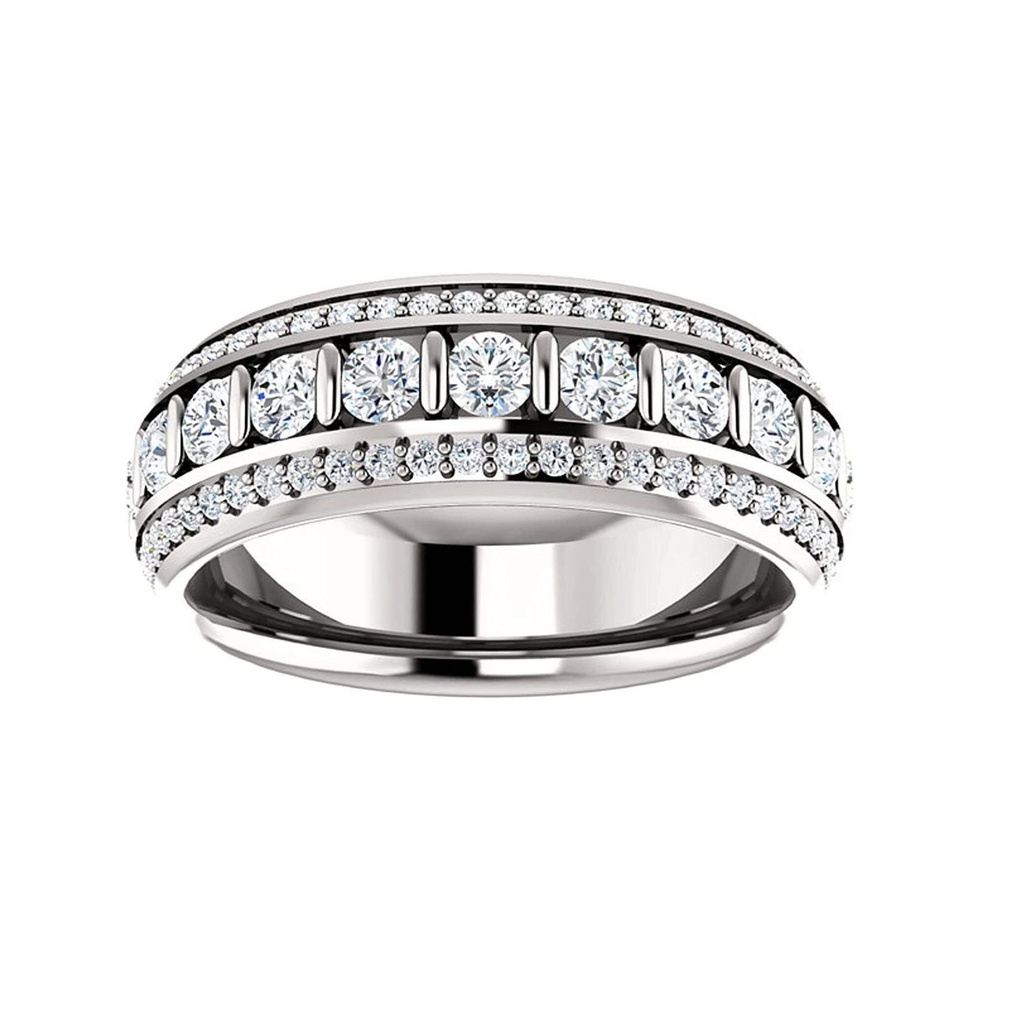  Round Cut Diamond Eternity Wedding Band For Women