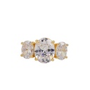Oval Cut Diamond 3 Stone Engagement Ring For Women