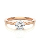 Round Cut Diamond Solitaire Engagement Ring For Women
