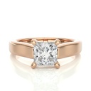 Princess Cut Diamond Solitaire Engagement Ring For Women