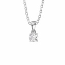  Round Cut Diamond Solitaire Necklace For Women