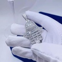 Round And Baguette Cut Diamond Hip Hop Pendant For Men