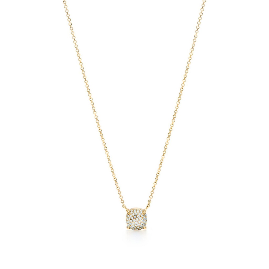 Round Cut Yellow Gold Fancy Wedding Pendant