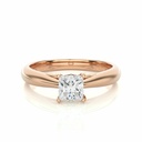  Princess Shaped Solitaire Diamond Engagement Ring For Women