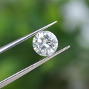 Loose Moissanite Salt & Pepper White Clean Round Cut 7.90 MM