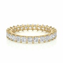 Princess Cut Diamond Prong Setting Eternity Band For Women