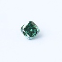 Loose Moissanite Salt & Pepper Emerald Vivid Green Clean Cushion Cut 11.00 MM