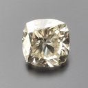 Loose Moissanite Salt & Pepper Off White Clean Cushion Cut 8.50 MM
