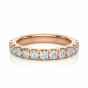  Round Cut Diamond Prong Setting Diamond Half Eternity Band For Women