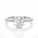 Round Cut Diamond Solitaire Engagement Ring For Women