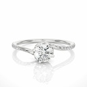  Round Cut Diamond Twisted Halo Diamond Anniversary Ring For Women
