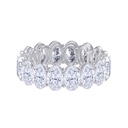 Oval Cut Diamond Full Eternity Wedding Band For Women