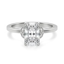 Radiant Cut Diamond Art Deco 5 Stone Engagement Ring For Women