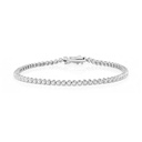 Round Diamond Prong Set Designer Tennis Bracelet 