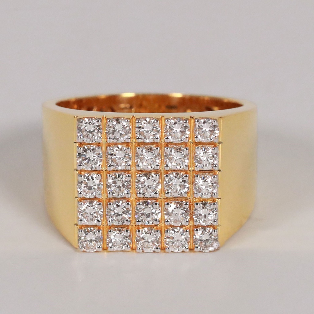 Hip Hop Custom Made Diamond Ring For Hip Hop Lover Men's Diamond Ring Round Cut Lab Diamond Ring