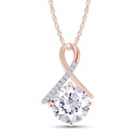 Round Cut Diamond Unique Style Birth Day Gift Necklace For Women