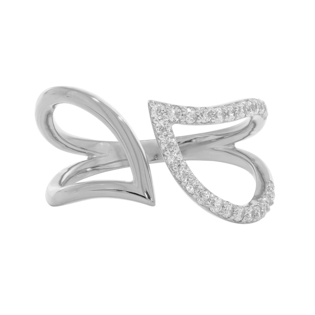  Round Diamond Leaf Unique Design Engagement Ring For Women