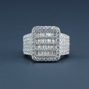 Luxury collection of Hip Hop Diamond Ring Iced Out For Men's in 14 kt white gold lab grown diamond