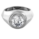 Round Cut Diamond Solitaire Engagement Ring For Men