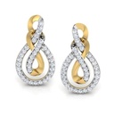 Round Cut Diamond Drop Dangle Big Earrings For Women