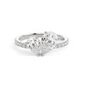 Pear cut 2 Stone Engagement Ring 