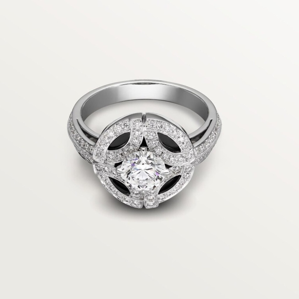 Round Cut Fancy Engagement Ring for Women