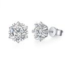 Round Cut Diamond Unique Style Stud Earrings For Women