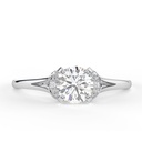 Split Shank Wedding Ring,  Round Cut  Engagement Ring For  Unique 4 Prong Designer Bridal Promise Ring