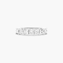 Princess Cut Diamond 7 Stone Half Eternity Wedding Band For Women