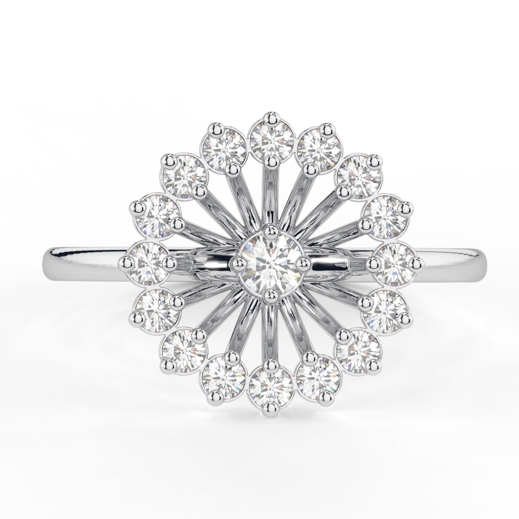 Starburst Diamond Ring in Gold - Dazzling Celestial Design, Ethical Fine Jewelry, Unique Statement Piece