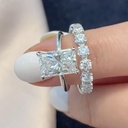 Radiant Cut Bridal Set Engagement Ring