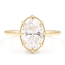 Oval Cut Solitaire Engagement Ring for Women