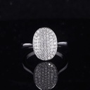 Round Solitaire Lab Created Diamond Engagement Ring in 14k White Gold | Gold Band Round Diamond Engagement Ring