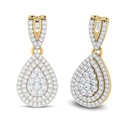 Round Cut Diamond Unique Drop Dangle Earrings For Women