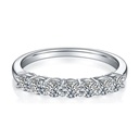 Round Cut Eternity 7 Stone Ring in 925 Sterling Silver Ring For Engagement